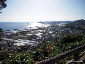 禅師峰寺から太平洋を望む